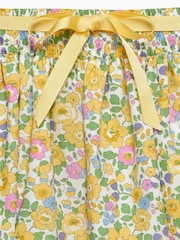 Trotters London Yellow Liberty Print Betsy Ribbon Skirt - Image 3 of 3