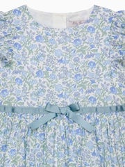 Trotters London Liberty Print 100% Cotton Blue Bluebell Dress - Bild 3 von 3