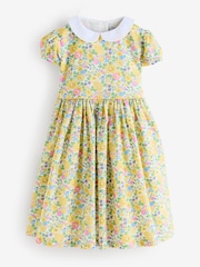Trotters London Yellow Liberty Print Betsy 100% Cotton Dress - Image 1 of 1