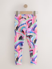 Bright Rainbow Printed Leggings (3-16yrs) - Image 2 of 4