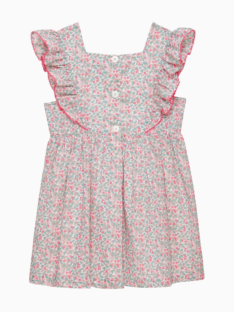 Trotters London Coco Mehrfarbiges Kleid aus 100 % Baumwolle mit Liberty-Print - Bild 2 von 3