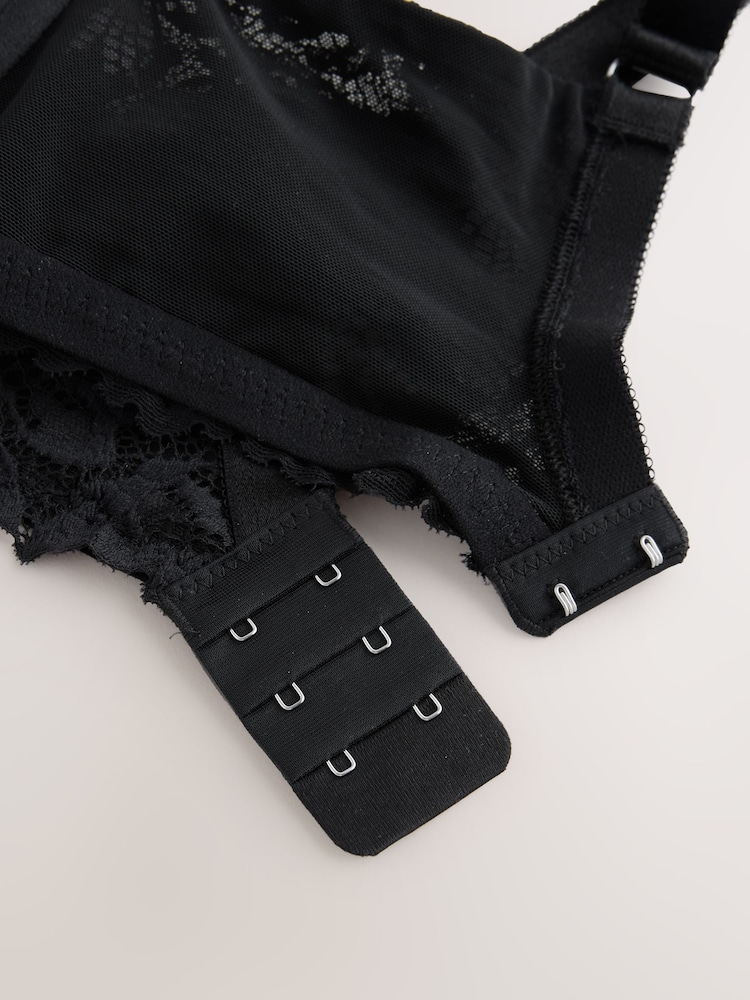 Negro - F-K Ultimate Support Comfort Lace Minimising Full Cup Bra - Imagen 3 de 3
