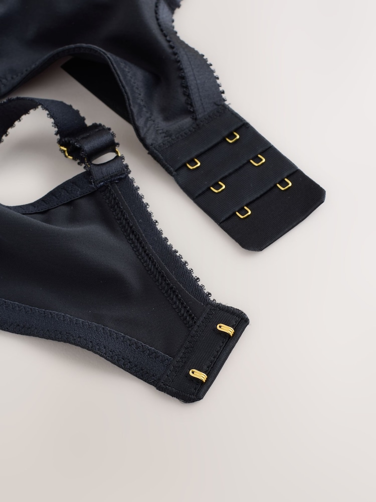 Black DD-H Side Support Wired Full Cup Bra - Image 11 of 11