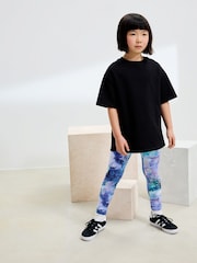 Blue Unicorn Swirly - Leggings estampados (3-16 años) - Imagen 2 de 7