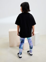 Blue Unicorn Swirly - Leggings estampados (3-16 años) - Imagen 3 de 7
