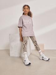 Natural - Leggings con estampado animal (3 a 16 años) - Imagen 2 de 7