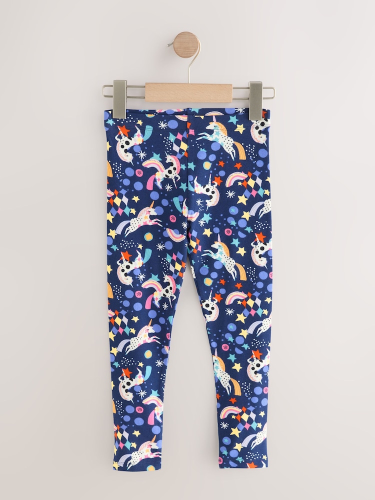 Navy Rainbow Unicorn - Leggings estampados (3-16 años) - Imagen 1 de 4