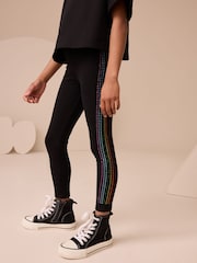 Black Rainbow Diamante - Party-Leggings (3–16 Jahre) - Bild 1 von 7