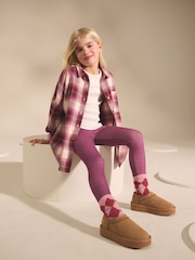 Pink - Kuschelige Leggings mit Fleecefutter (3–16 Jahre) - Bild 1 von 5