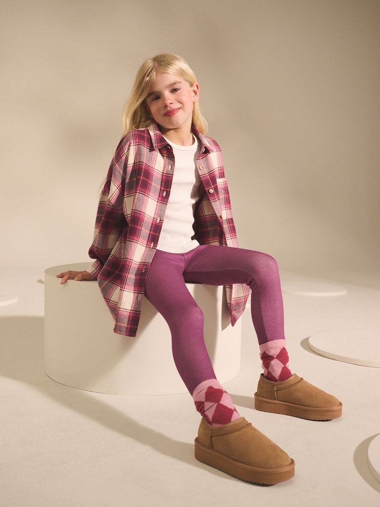 Pink - Kuschelige Leggings mit Fleecefutter (3–16 Jahre) - Bild 1 von 5