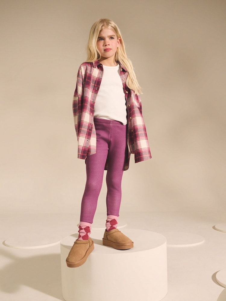 Pink - Kuschelige Leggings mit Fleecefutter (3–16 Jahre) - Bild 2 von 5