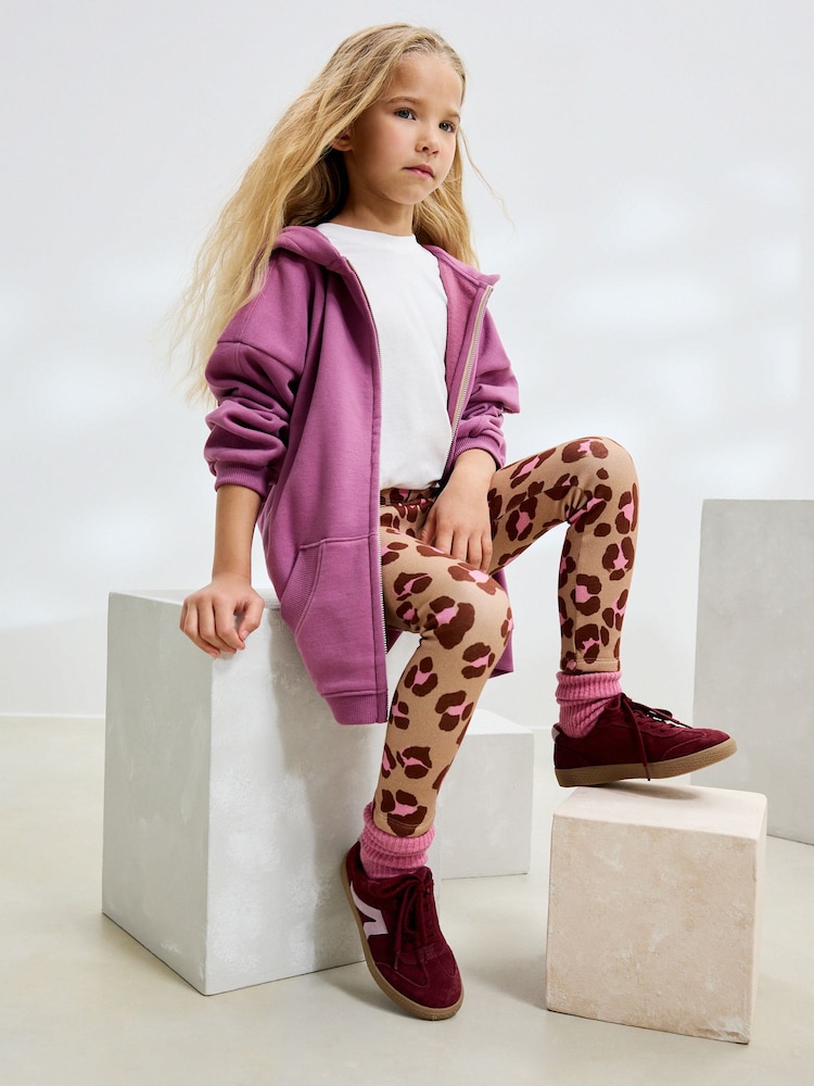 Animal Cosy Fleece Lined Leggings (3-16yrs) - Image 2 of 7 Animal Cosy Fleece Lined Leggings (3-16yrs) - Image 2 of 7