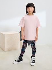 Negro con salpicaduras - Leggings estampados (3-16 años) - Imagen 2 de 6