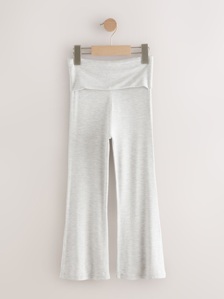 Grey Fold Over Flare Leggings (3-16yrs) - Image 2 of 4