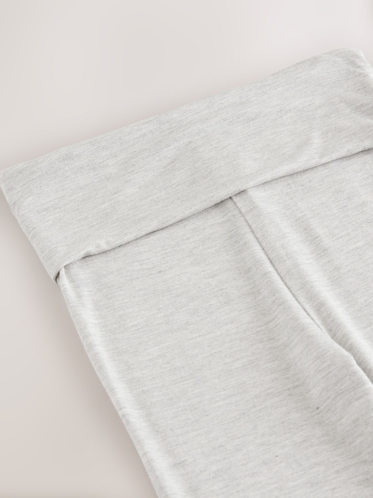 Grey Fold Over Flare Leggings (3-16yrs) - Image 4 of 4