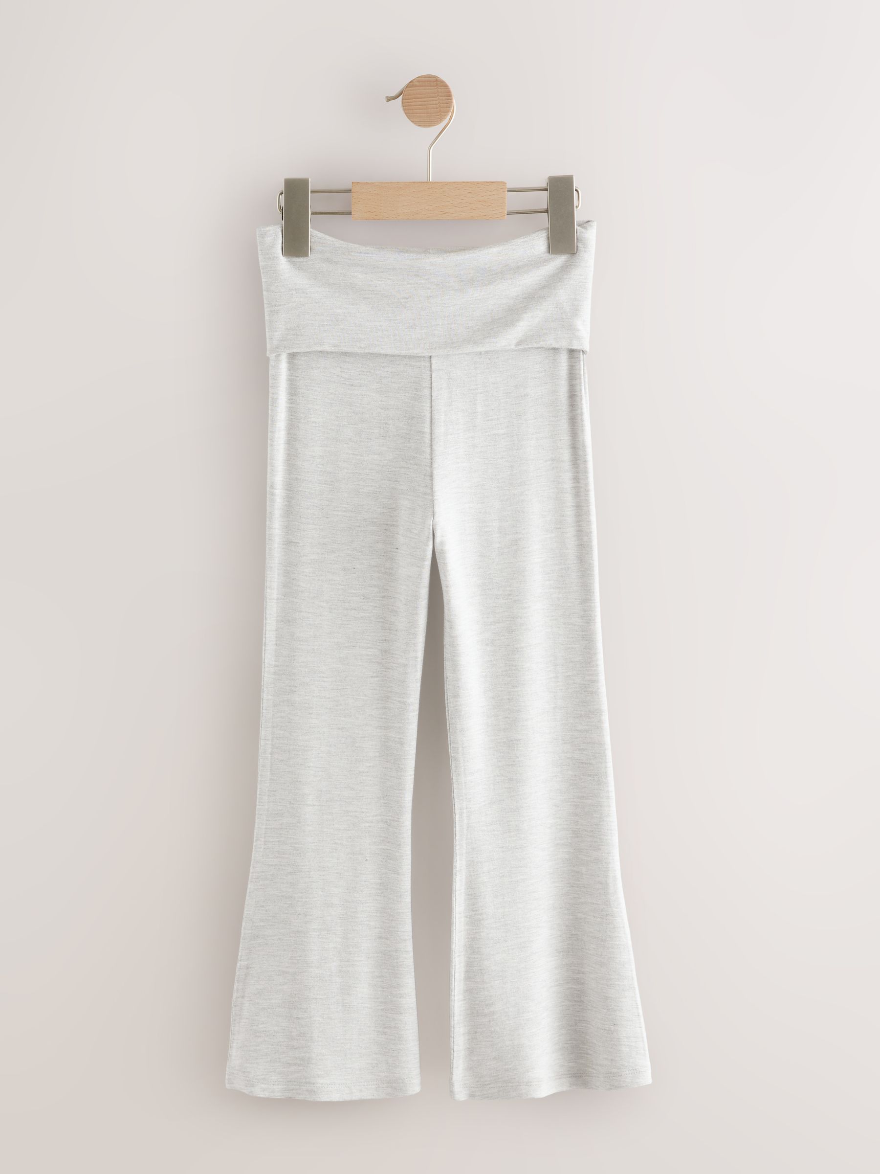 Buy Grey Fold Over Flare Leggings (3-16yrs) from Next USA