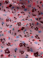 Berry Pink Floral Wide Leg Trousers (3-16yrs) - Image 5 of 12