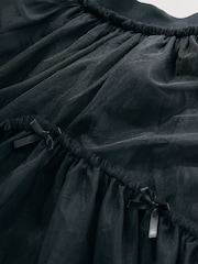 Black Bow Detail Mesh Skirt (3-16yrs) - Image 4 of 5