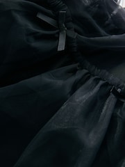 Black Bow Detail Mesh Skirt (3-16yrs) - Image 5 of 5