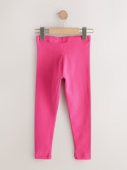 Pink/Charcoal Heart Leggings 5 Pack (3-16yrs) - Image 3 of 9
