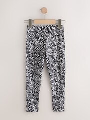 Pink/Charcoal Heart Leggings 5 Pack (3-16yrs) - Image 5 of 9