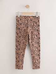 Animal/Neutral Ribbed Leggings 5 Pack (3-16yrs) - Image 5 of 7