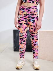Multi Animal Print Sports Leggings (3-16yrs) - Image 1 of 6