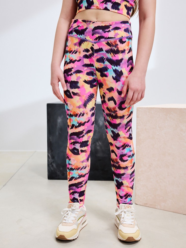 Multi Animal Print Sports Leggings (3-16yrs) - Image 1 of 6
