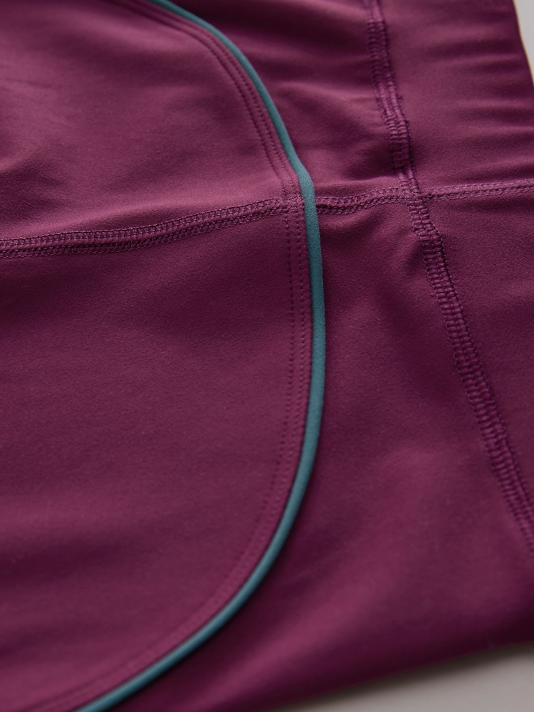 Berry Red Flared Sports Leggings (3-16yrs) - Image 8 of 8