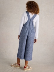 White Stuff Blue Viola 100% Linen Dungarees - Image 2 of 8