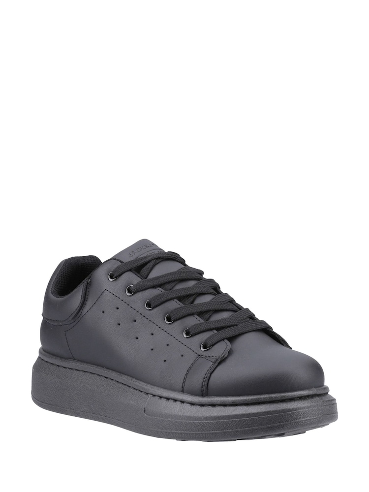 JACK & JONES Black Bolton Trainers - Image 2 of 4