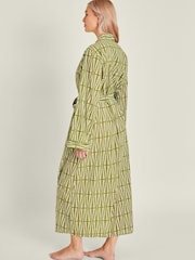Accessorize Block Print 100% Cotton Dressing Gown - Imagen 3 de 4