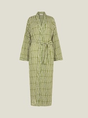 Accessorize Block Print 100% Cotton Dressing Gown - Imagen 4 de 4