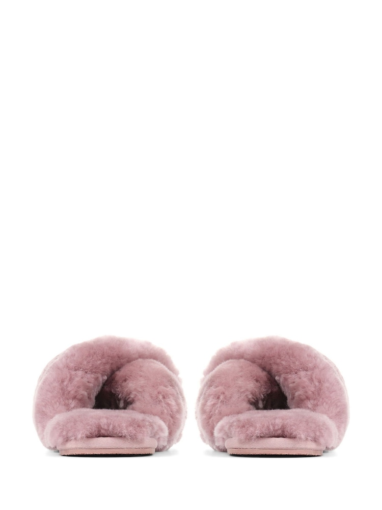 Jones Bootmaker Pink Dory Sheepskin Slippers - Image 3 of 5