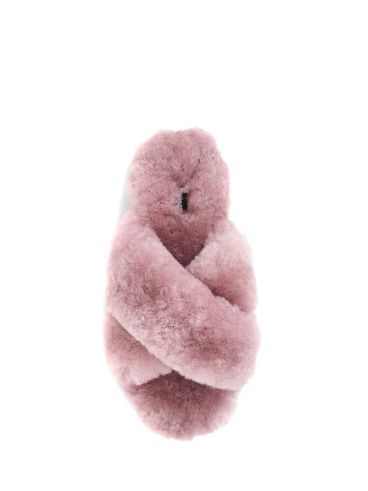 Jones Bootmaker Pink Dory Sheepskin Slippers - Image 4 of 5