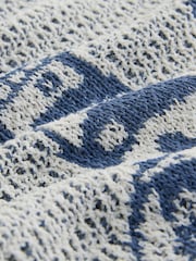 Farol de Chambray Azul - Blusa com Borda em Rolo e Print Gráfica - Imagem 6 de 7