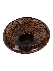 Libra Interiors Brown Black Savanna Glass Bowl 31cm - Image 5 of 5