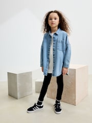 Black Cosy Fleece Lined Leggings (3-16yrs) - Image 2 of 3