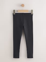 Black Cosy Fleece Lined Leggings (3-16yrs) - Image 4 of 7