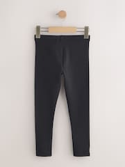 Black Cosy Fleece Lined Leggings (3-16yrs) - Image 5 of 7