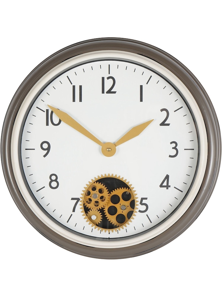 Libra Interiors Grey Flow Dial Clock 45cm - Image 2 of 6