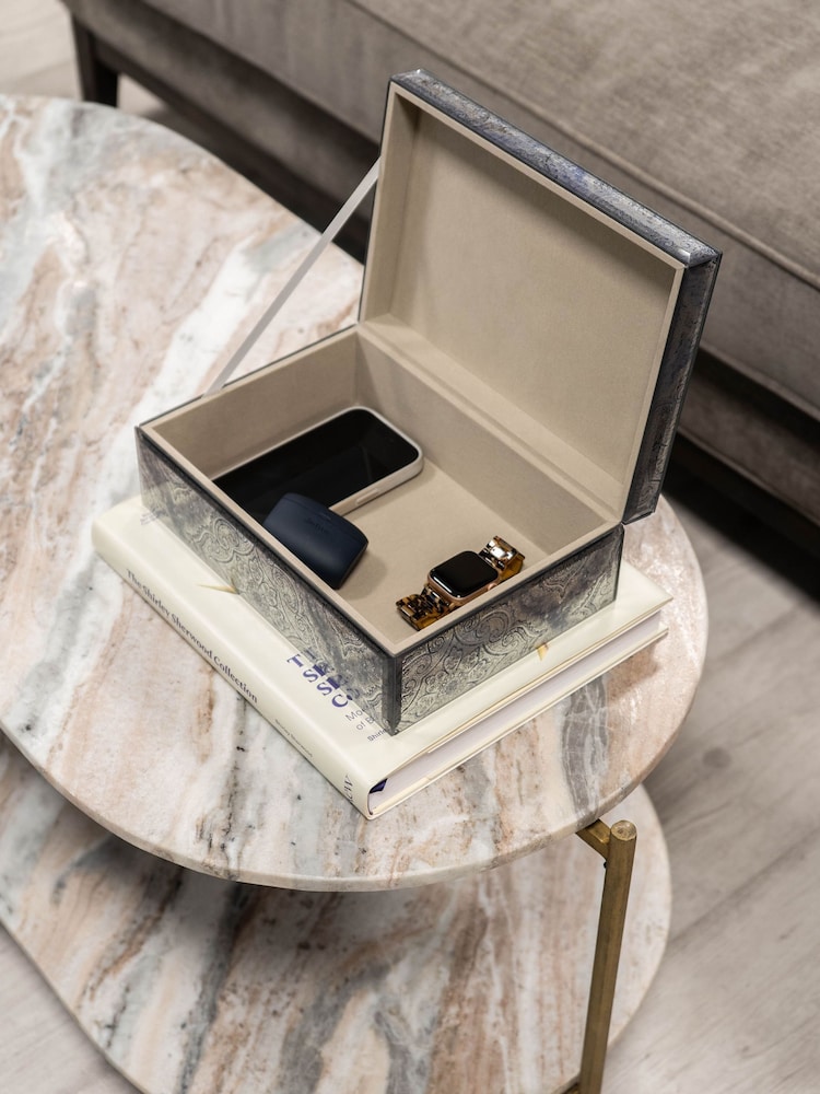 Libra Interiors Smoke Mandala Pattern Mirrored Box - Image 2 of 6
