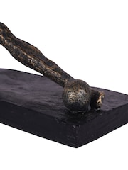 Libra Interiors Bronze Football Player Sculpture - Image 2 of 6