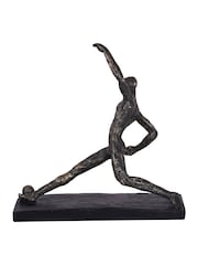 Libra Interiors Bronze Football Player Sculpture - Image 5 of 6