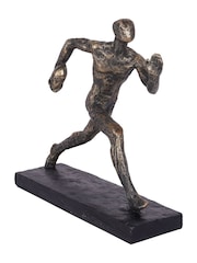 Libra Interiors Bronze Rugby Player Sculpture - Image 4 of 5
