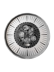 Libra Interiors Black Nickle Palladium Wall Clock with Moving Dials 100cm - Image 2 of 5