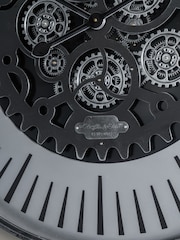 Libra Interiors Black Nickle Palladium Wall Clock with Moving Dials 100cm - Image 4 of 5