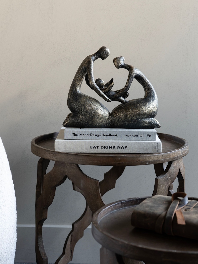 Libra Interiors Bronze Caring Family Sculpture - Image 1 of 5 Libra Interiors Bronze Caring Family Sculpture - Image 1 of 5