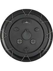 Libra Interiors Antique Black Outdoor Metal Clock with Temperature and Humidity - Image 4 of 6