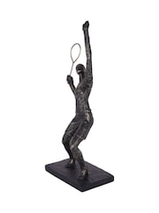 Libra Interiors Bronze Tennis Player Sculpture - Image 2 of 6